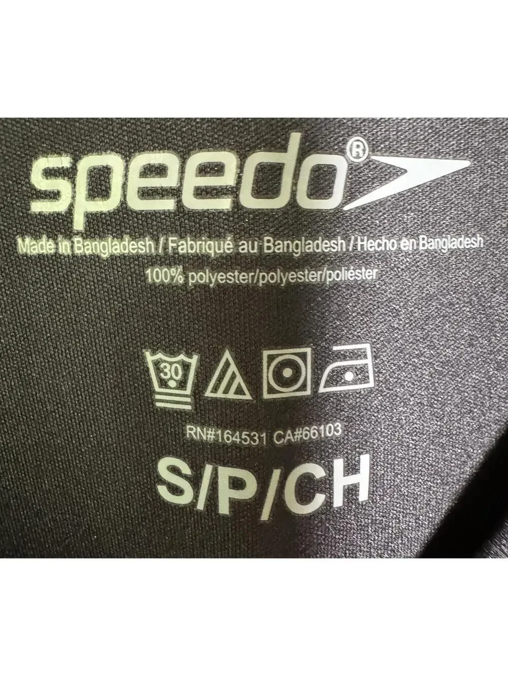 Speedo Long Sleeve Swim Tee T Shirt Loose Fit Black UPF 50+ Men's Size S NEW NWT